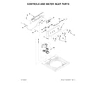 Inglis ITW4771EW0 controls and water inlet parts diagram