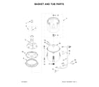 Inglis ITW4771EW0 basket and tub parts diagram