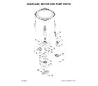 Inglis ITW4771EW0 gearcase, motor and pump parts diagram