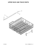 Upper rack and track parts