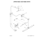 KitchenAid KDTM704EBS1 upper wash and rinse parts diagram