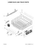 Lower rack and track parts
