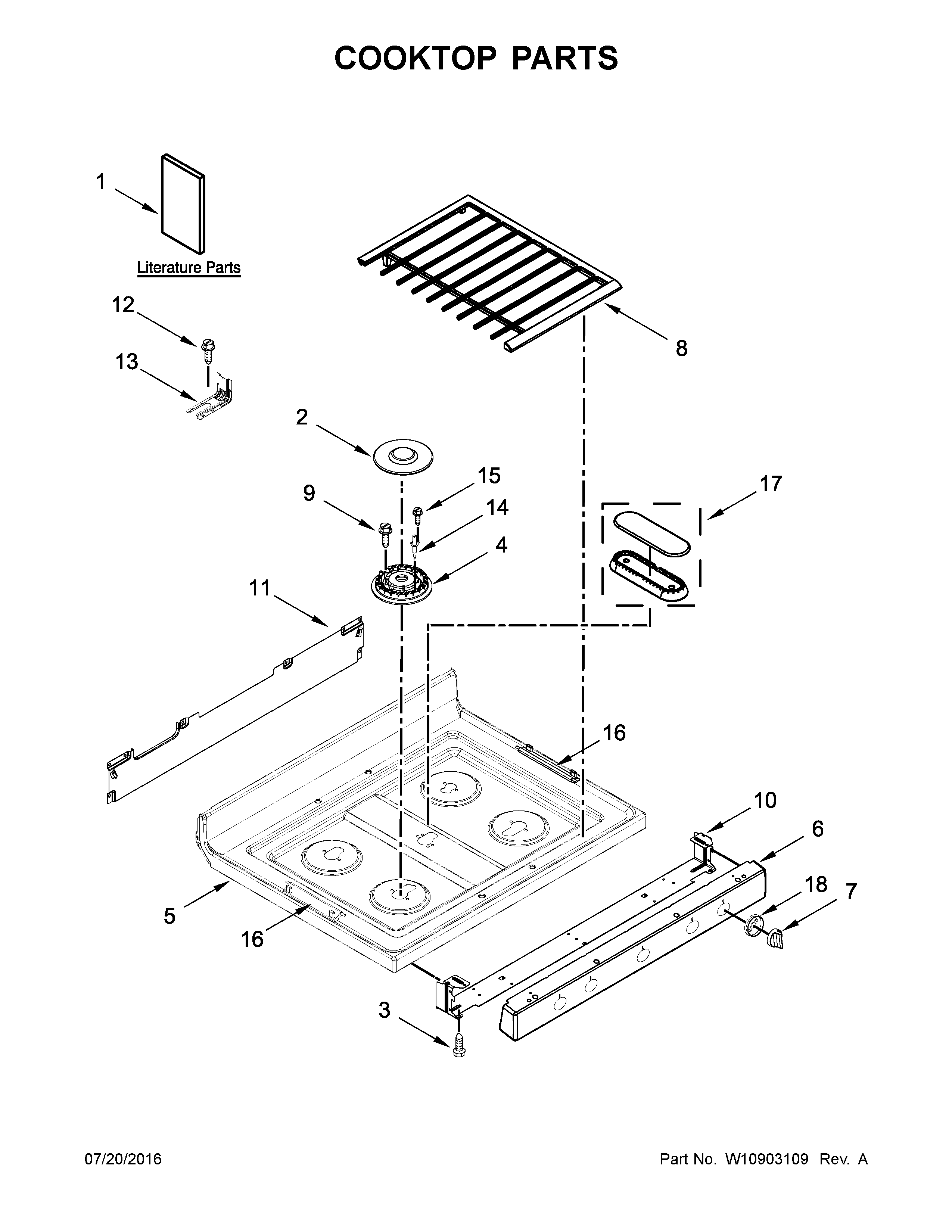 COOKTOP PARTS