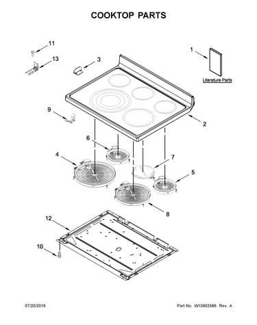 Cooktop parts