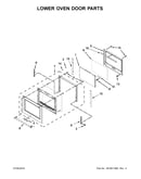 Lower oven door parts
