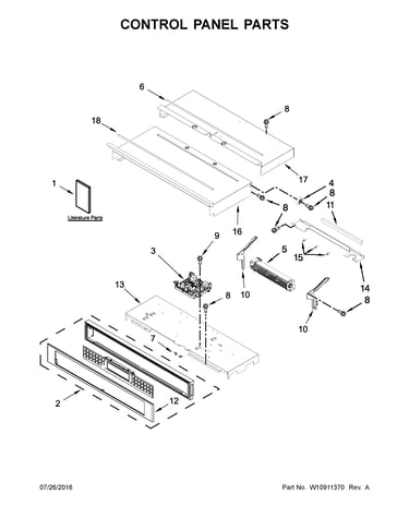Control panel parts