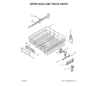 Maytag MDB8959SFZ1 upper rack and track parts diagram