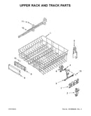 Upper rack and track parts