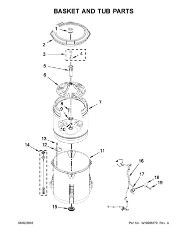 Basket and tub parts
