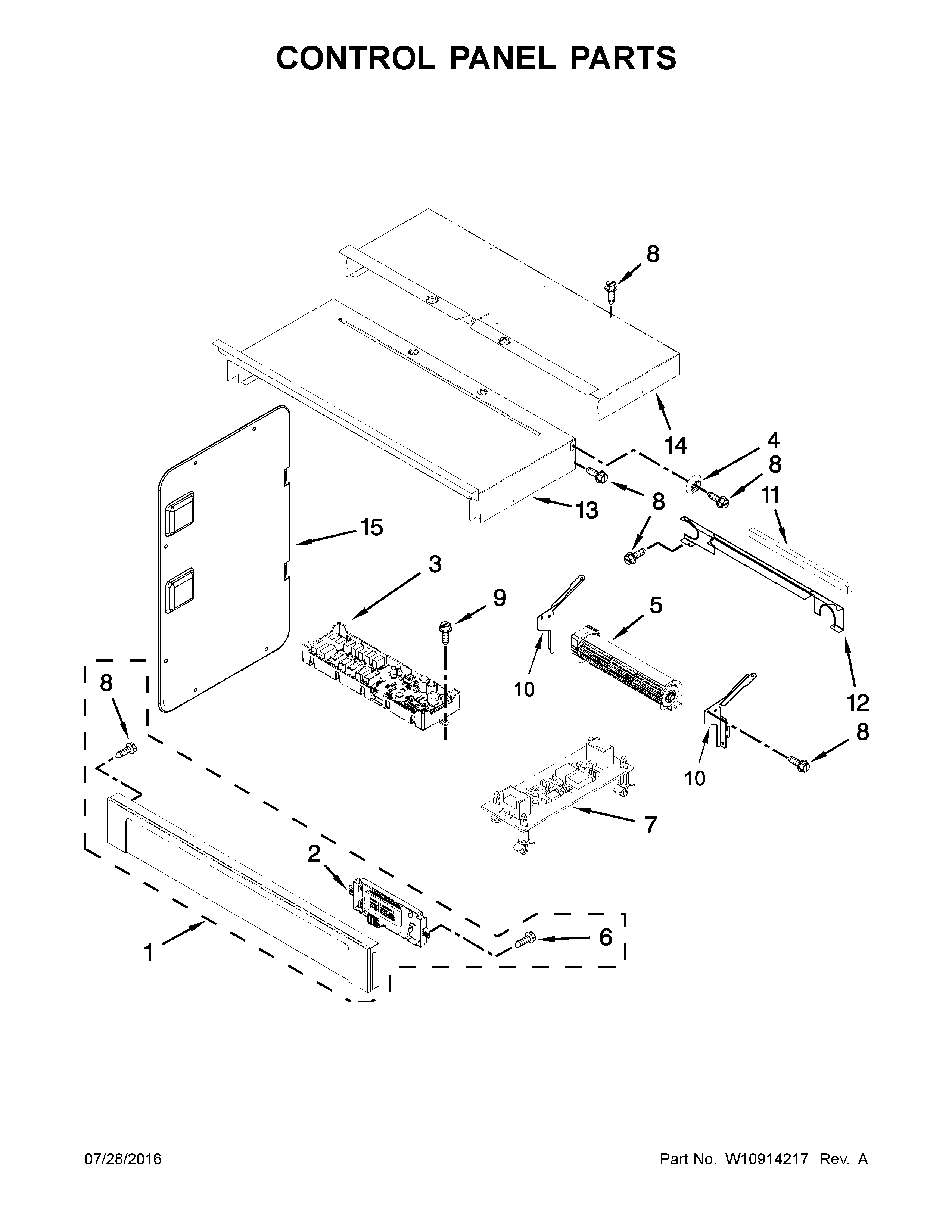 CONTROL PANEL PARTS