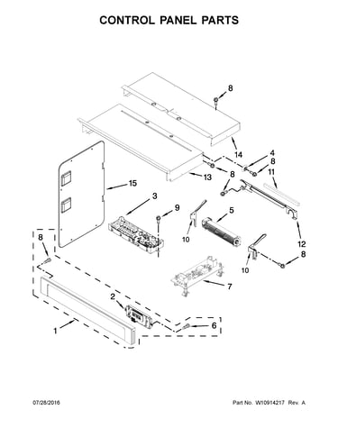 Control panel parts