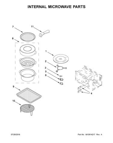 Internal microwave parts