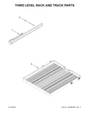 Third level rack and track parts