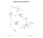 KitchenAid KDTM404EBL2 upper wash and rinse parts diagram