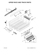 Upper rack and track parts