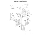 Inglis ITW4871FW0 top and cabinet parts diagram