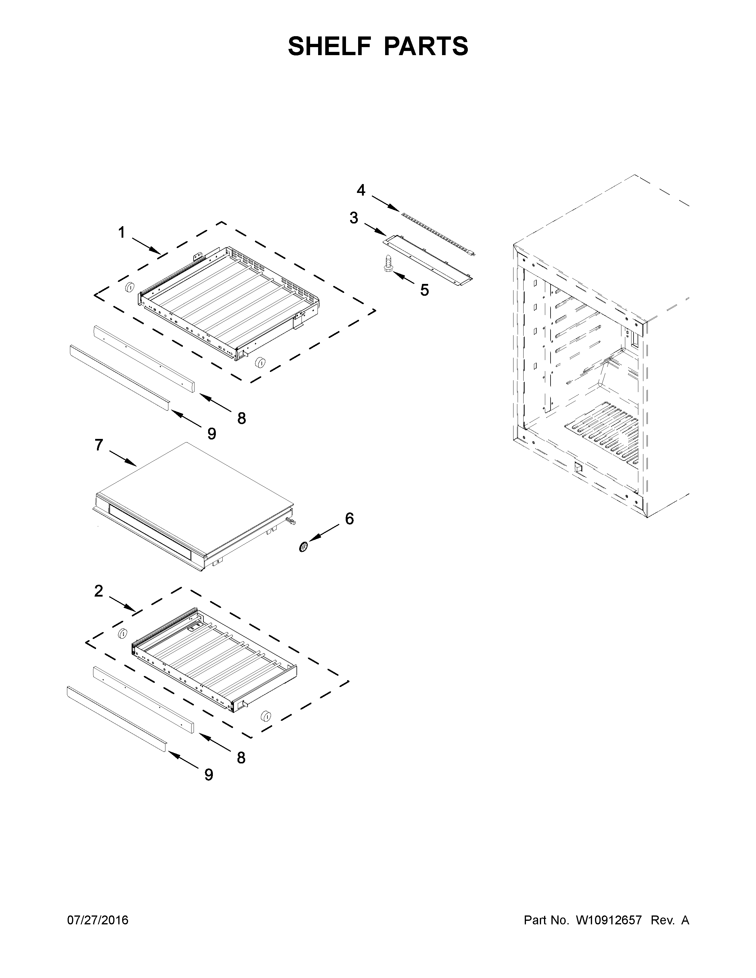 Shelf parts