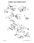 Cabinet and stirrer parts