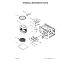 KitchenAid KOCE507EWH05 internal microwave parts diagram