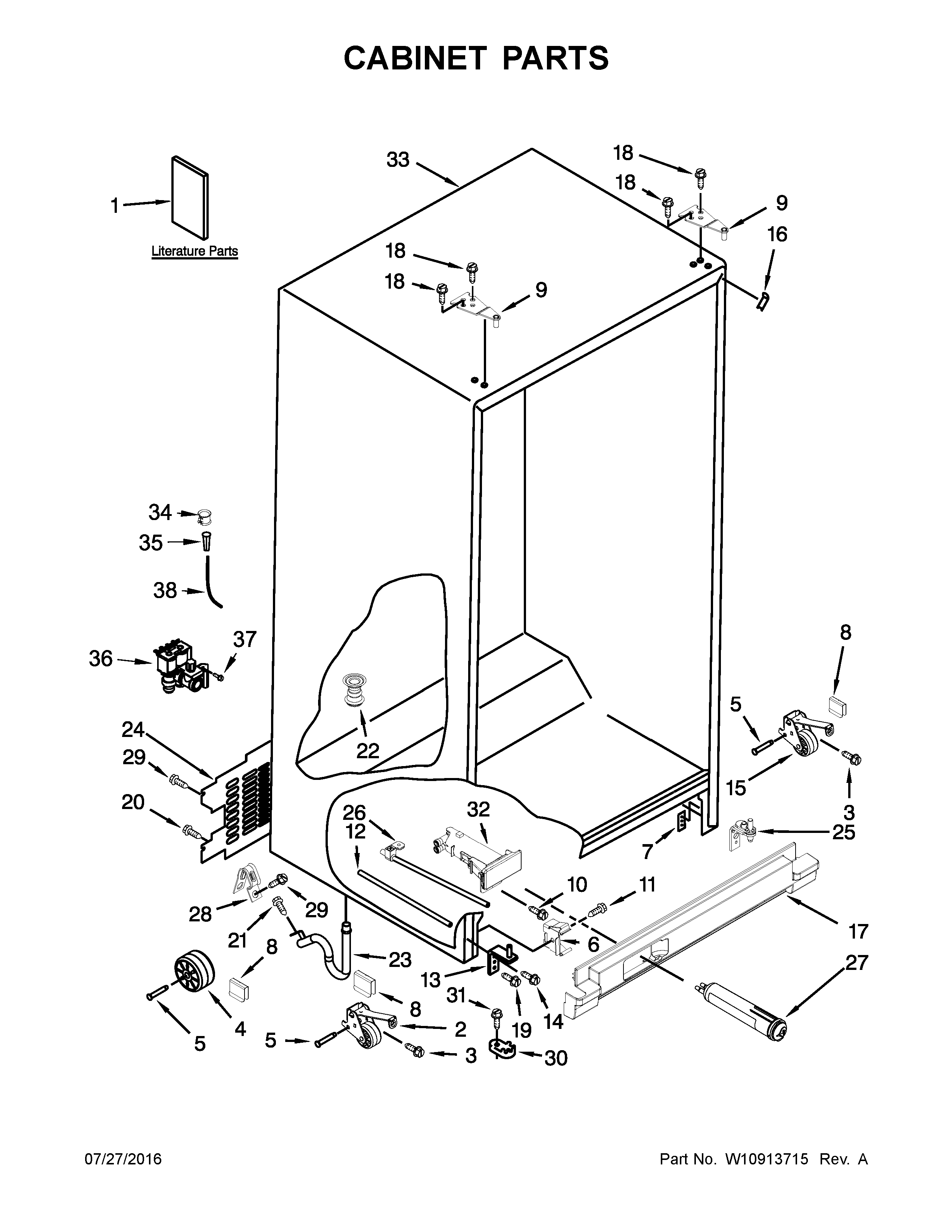 Cabinet parts