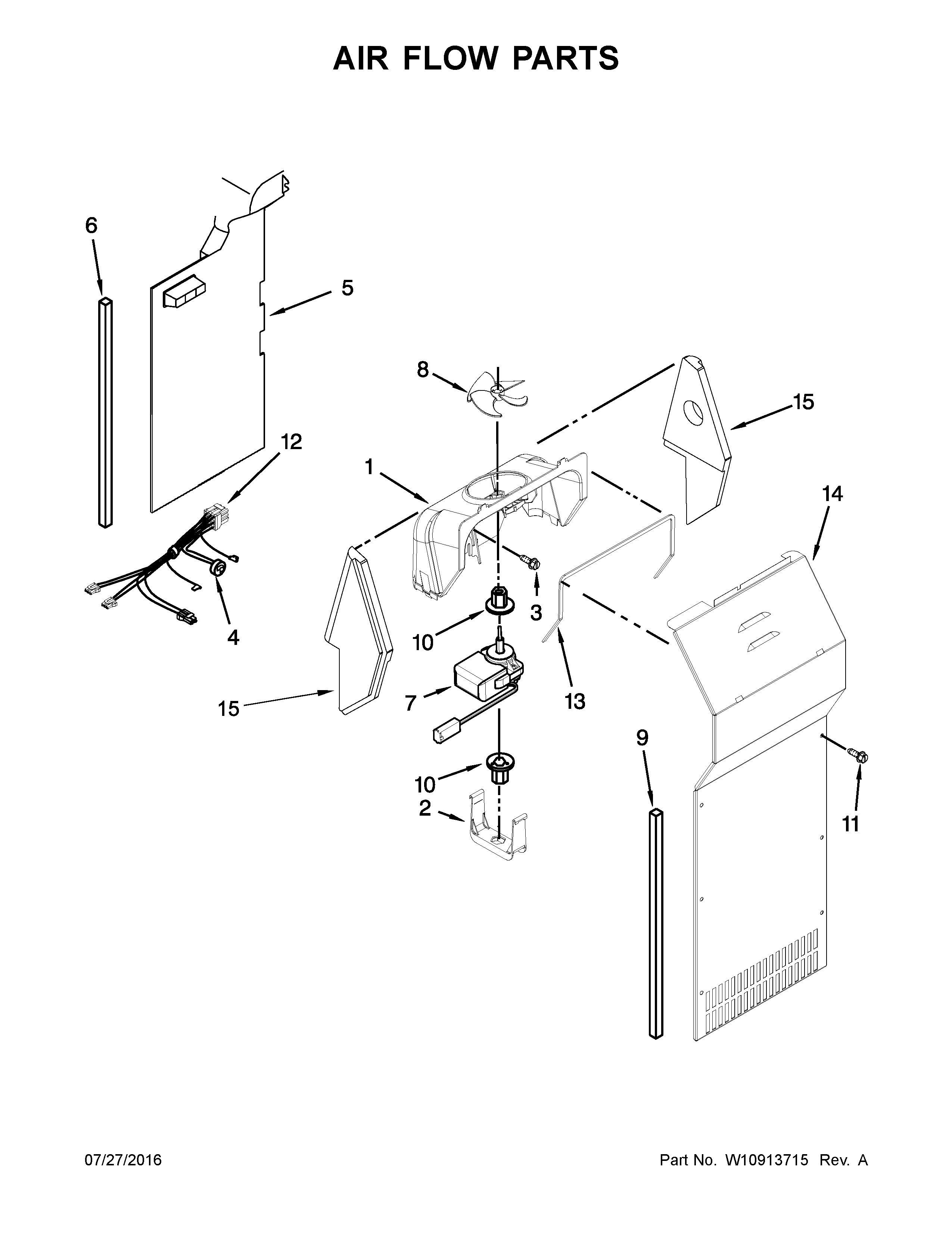 Air flow parts