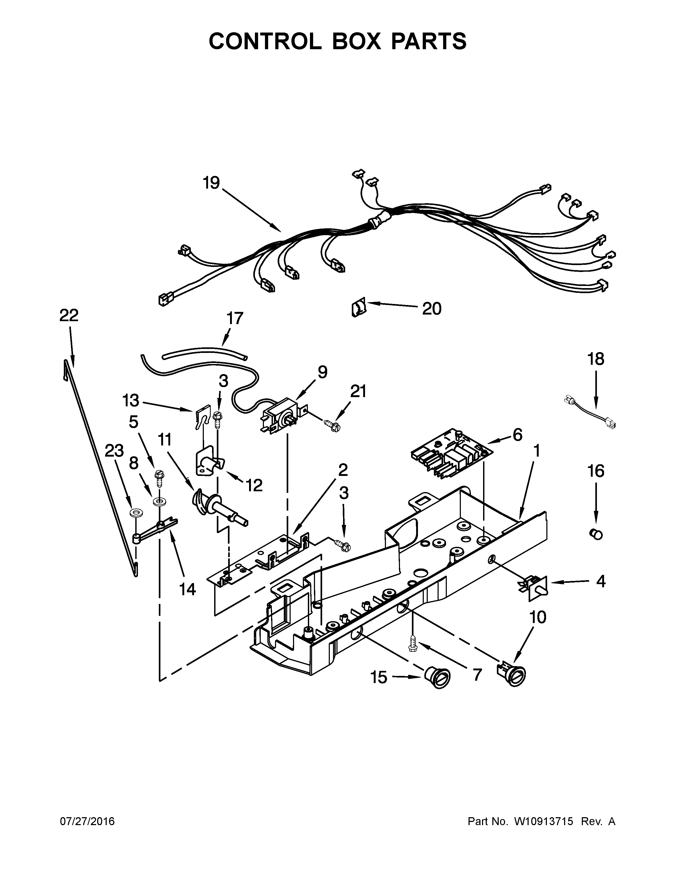 Control box parts