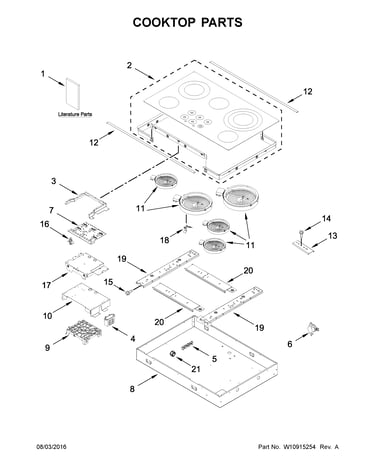 Cooktop parts