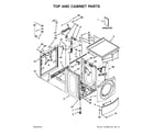 Maytag MHN33PRCWW0 top and cabinet parts diagram