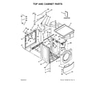 Maytag MHN33PDCGW0 top and cabinet parts diagram