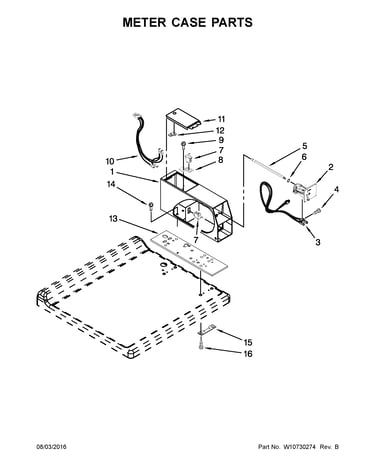 Meter case parts