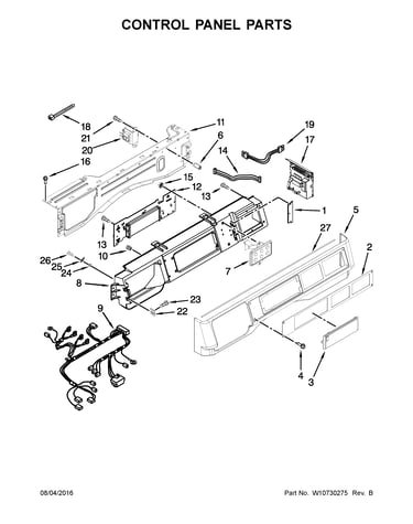 Control panel parts