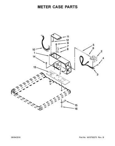Meter case parts