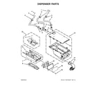 Maytag MHN33PDCXW0 dispenser parts diagram