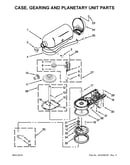 Case, gearing and planetary unit parts