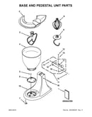 Base and pedestal unit parts