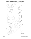 Base and pedestal unit parts