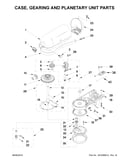 Case, gearing and planetary unit parts