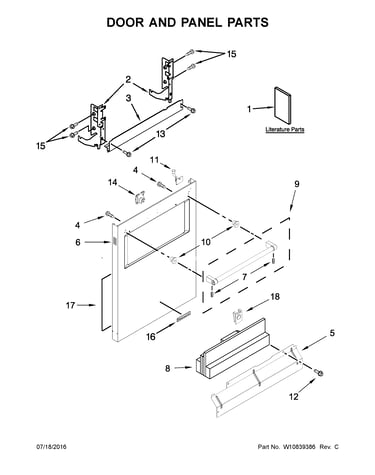 Door and panel parts