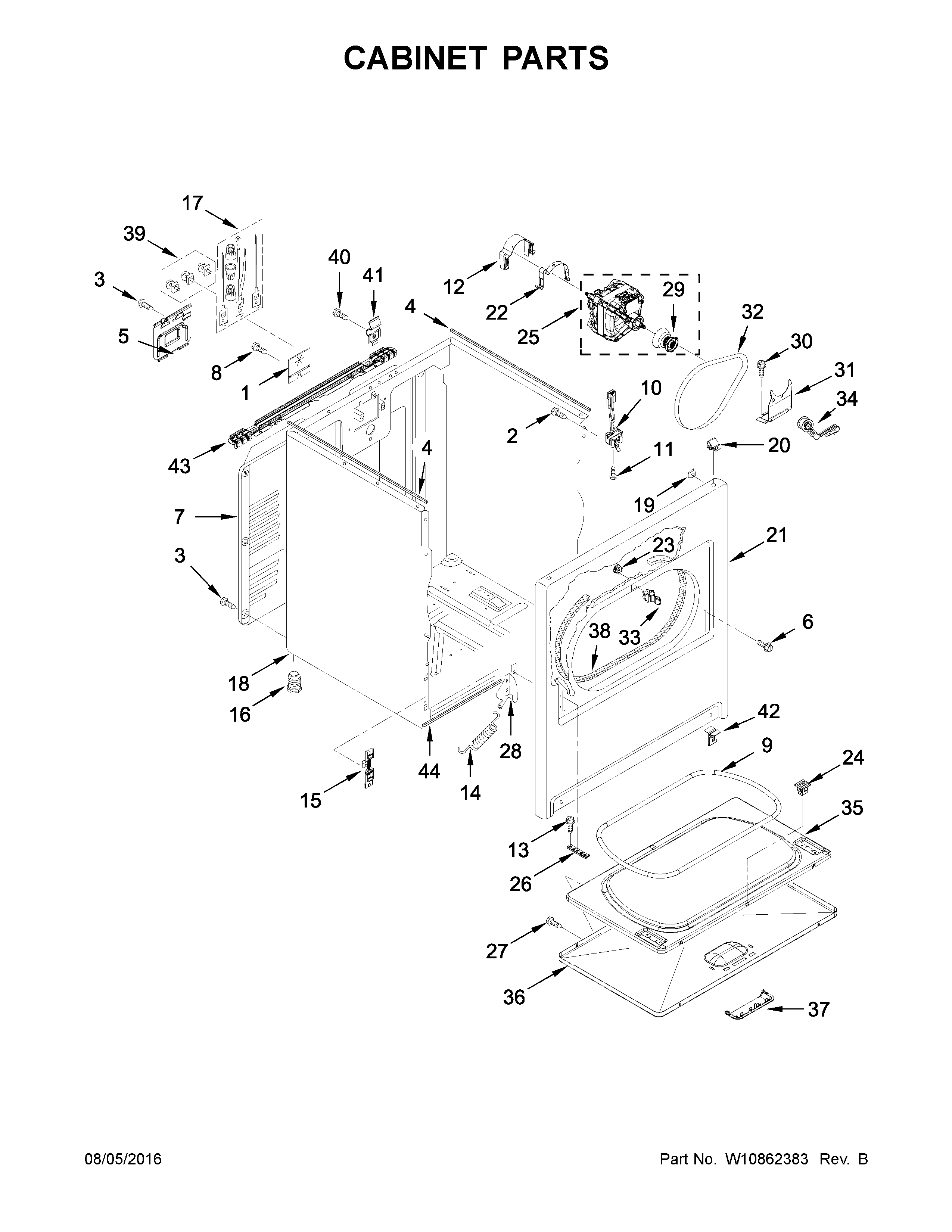 Cabinet parts
