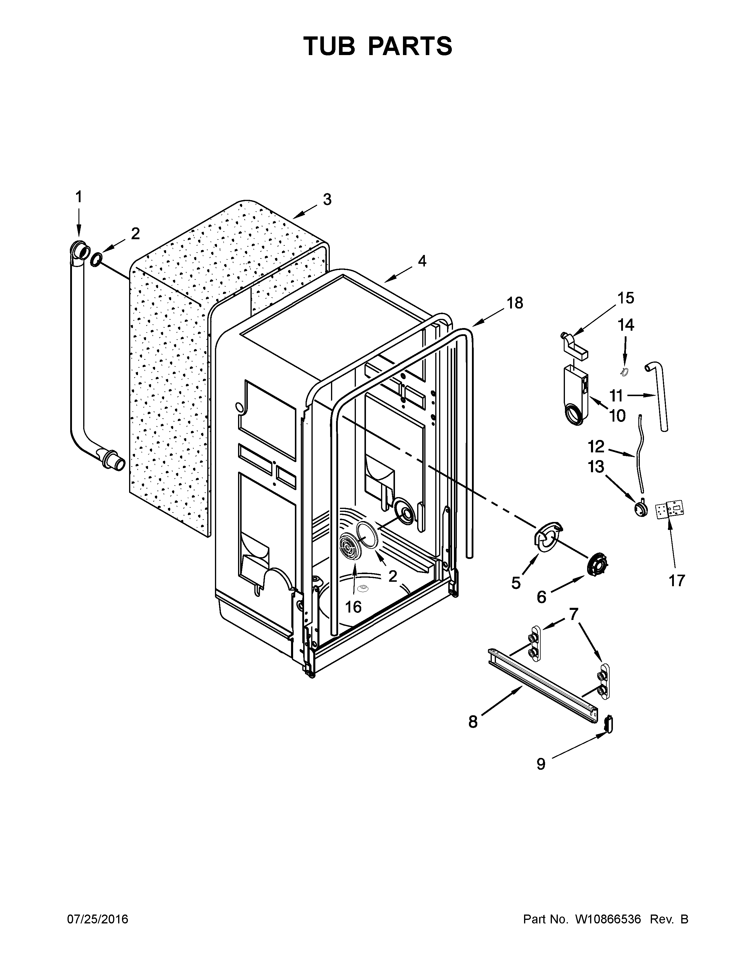 Tub parts