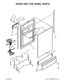Door and toe panel parts
