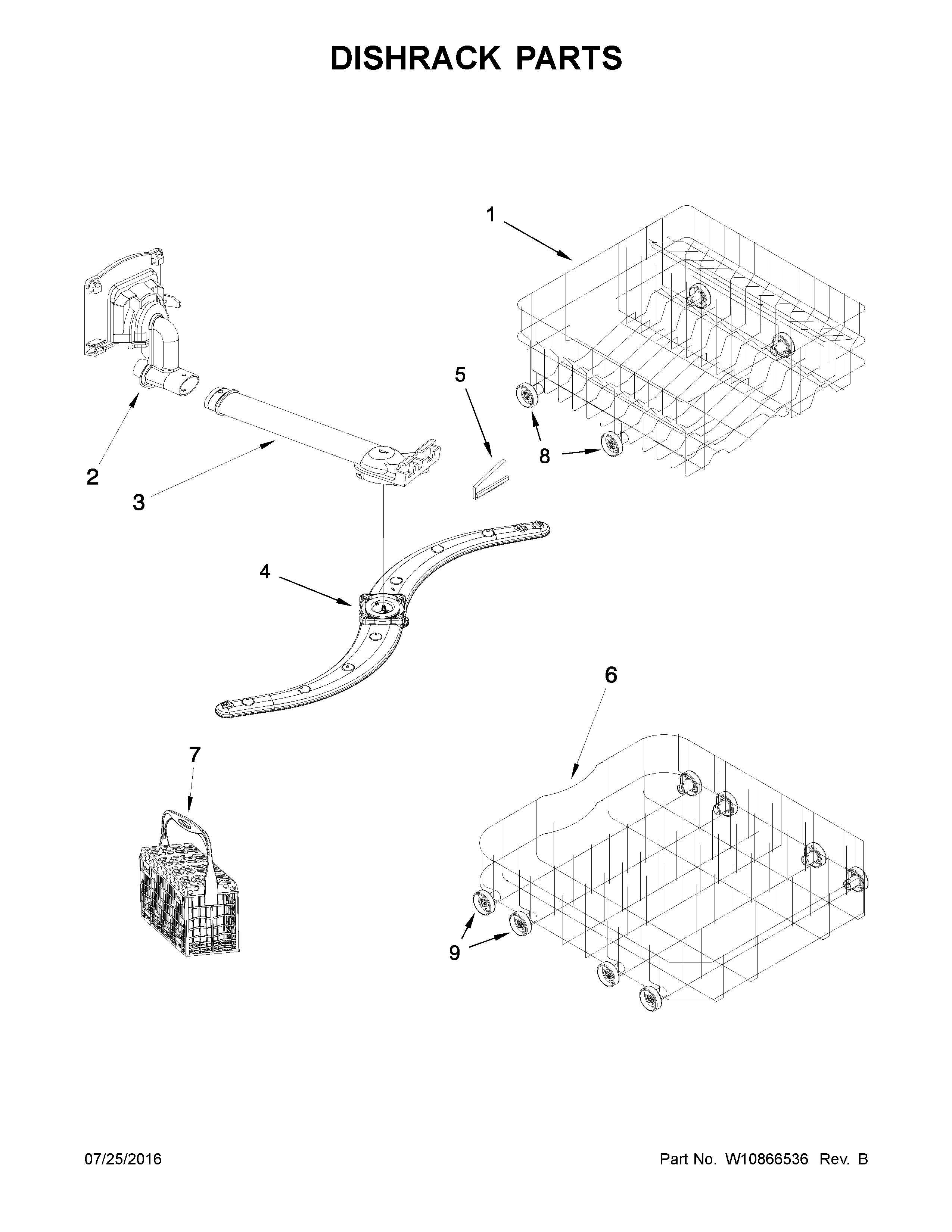 Dishrack parts