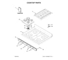 Whirlpool WFG530S0EB1 cooktop parts diagram
