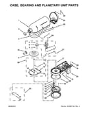 Case, gearing and planetary unit parts