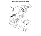 KitchenAid KSM106GBQAQ0 motor and control unit parts diagram