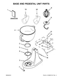 Base and pedestal unit parts