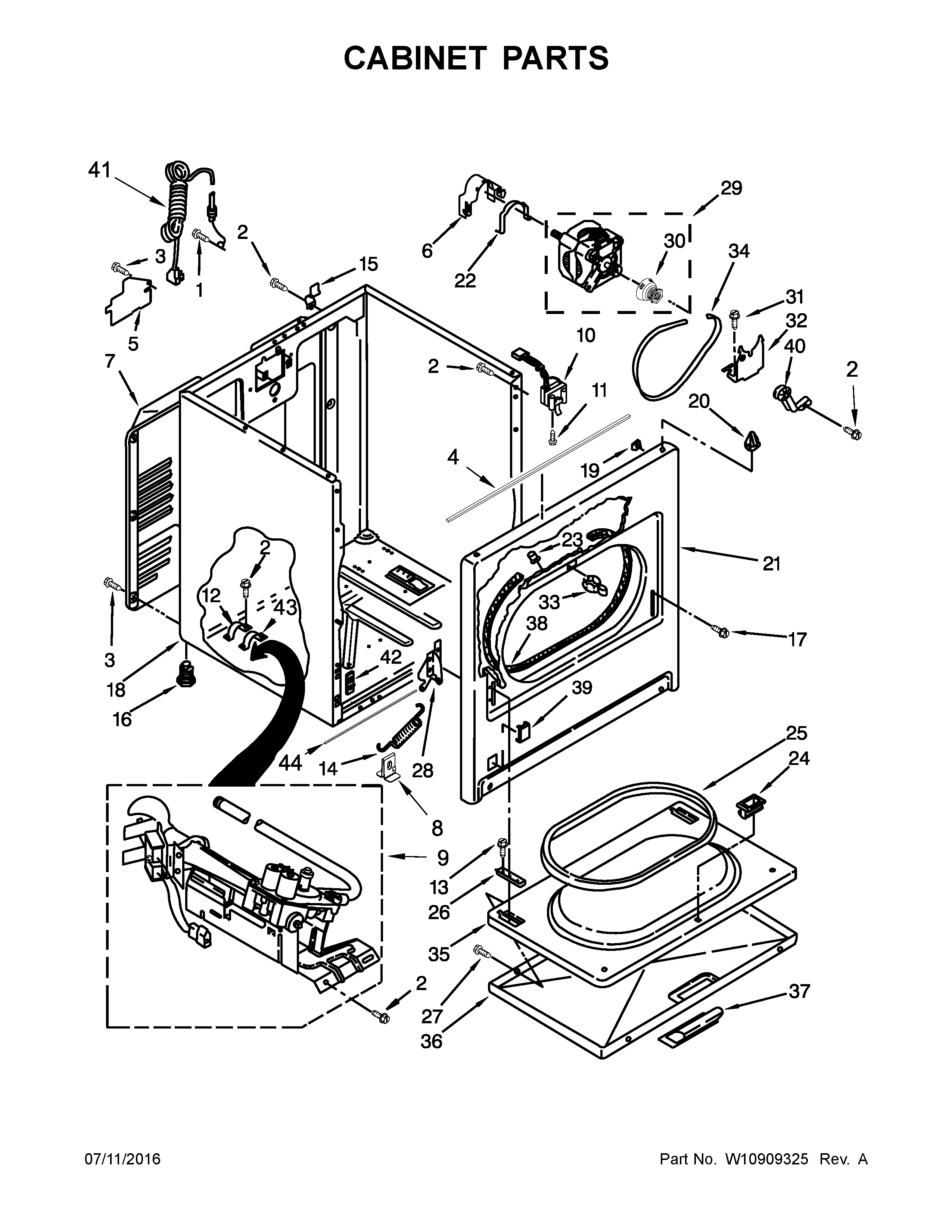 Cabinet parts