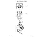 KitchenAid 3KSB1575TGA0 attachment parts diagram