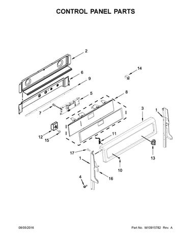 Control panel parts
