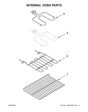 Internal oven parts
